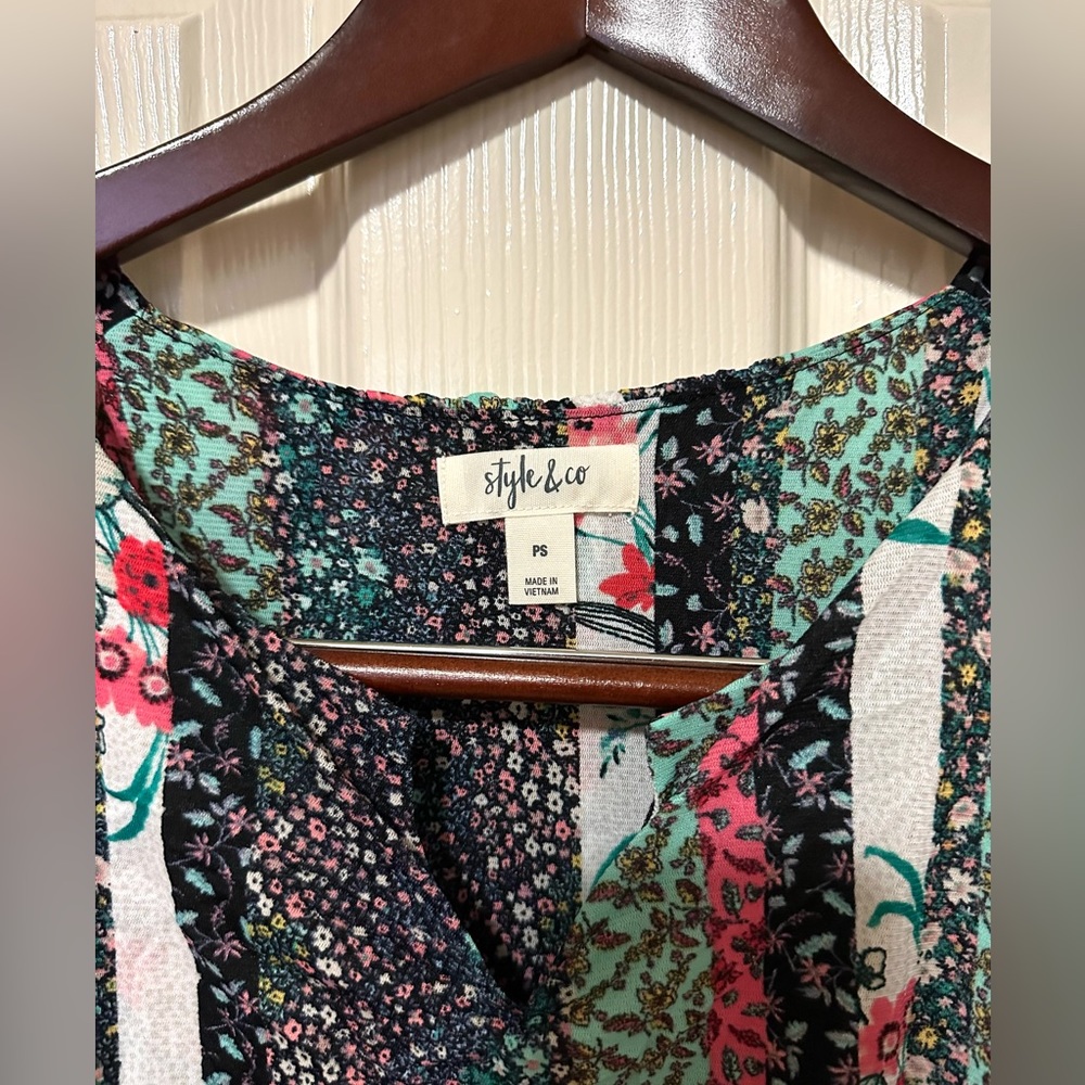 Style & Co Women’s Floral Sleeveless Maxi Dress in size PS - Picture 5 of 9